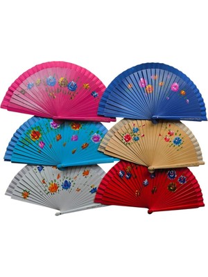 Skygo Ramia Premium | Bambu Çift Taraflı Yelpaze Karma Renk 12 Li Paket | TG-HB-2026