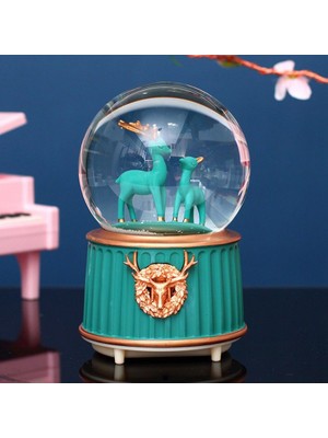 Skygo Ramia Premium | Yeşil Geyik Kar Küresi Küçük Boy JM2105-45 | TG-HB-2026