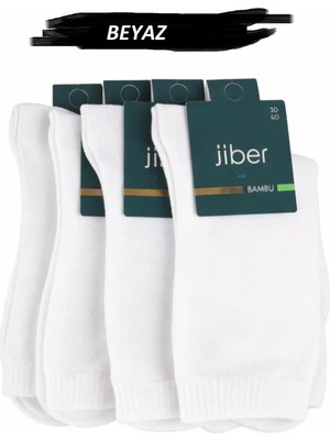 Jiber Kadın Bambu Likralı Soket Çorap 6650 - 12 Adet