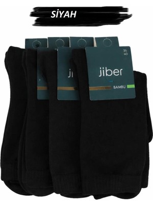 Jiber Kadın Bambu Likralı Soket Çorap 6650 - 6 Adet