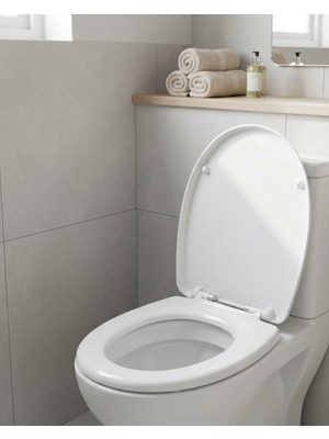 Toptan Bulurum Dayanıklı Klozet Kapağı Universal Model Kolay Kurulum Hijyenik Banyo Ürünü