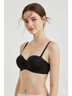 Remstdrk Lazer Kesim Dolgulu Telsiz  Iz Yapmaz Sütyen Siyah