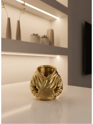 Dekoratif Gold Hoodie Kalemlik 10X10 cm
