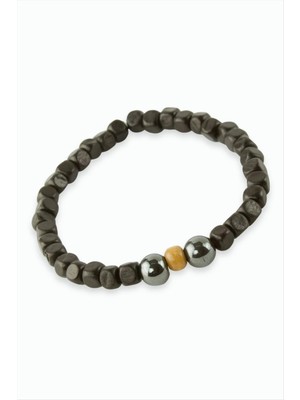 Hematit Bambu Ahşap Bileklik