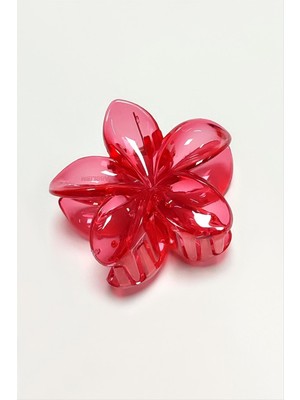 Kırmızı Lotus Toka 6 cm (Kartsız)