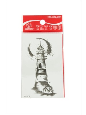 Deniz Feneri Tattoo Dövme Sticker