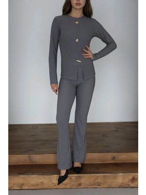 Bucuks Ottoman Alt Üst Takım Gri PT510442