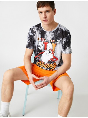 Koton Tazmanya Canavarı Oversize Tişört Lisanslı Baskılı