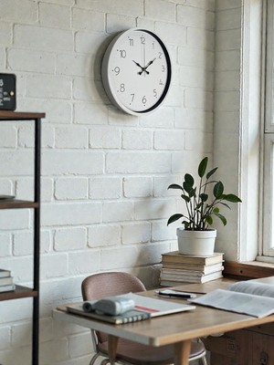 By Nevser Beyaz 36 cm Standart Duvar Saati