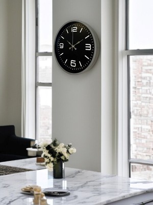 By Nevser 36 cm Modern Dekoratif Duvar Saati