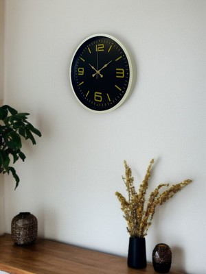 By Nevser 36 cm Dekoratif Modern Duvar Saati