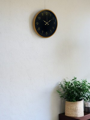 By Nevser 36 cm Kahverengi Standart Duvar Saati