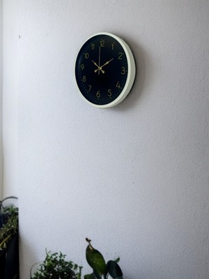 By Nevser 36 cm Standart Krem Duvar Saati
