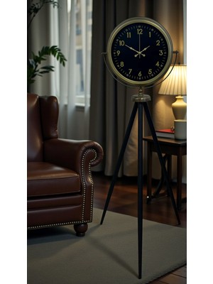 By Nevser Retro Luxury Tripod Ayaklı Saat