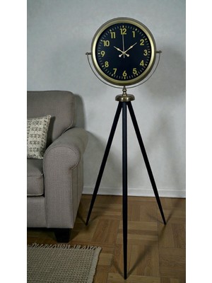 By Nevser Black Legacy Eskitme Tripod Ayaklı Saat