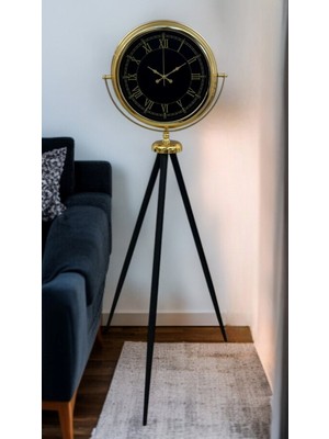 By Nevser Ihtişam Gold Tripod Ayaklı Saat