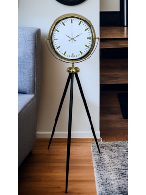 By Nevser Gold Balance Tripod Ayaklı Saat