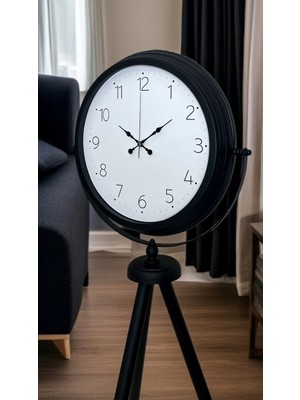 By Nevser Pure Black Tripod Ayaklı Saat