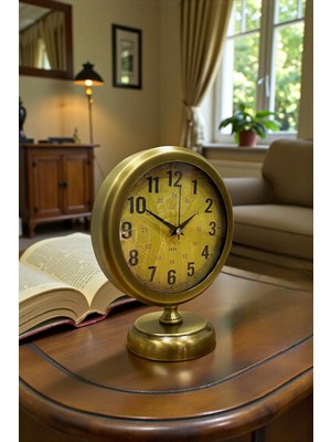 By Nevser Vintage Elite 25 x 20 Eskitme Metal Masa Saati