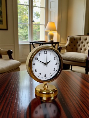 By Nevser Elegance Gold 25 x 20 cm Metal Masa Saati