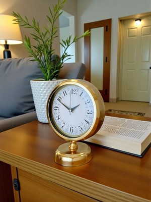 By Nevser Golden Grace 25 x 20 Gold Metal Masa Saati