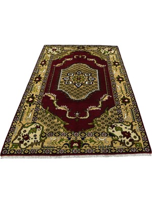 Zehra Abla Halı Yeni El Dokuma Benzersiz Kırmızı Ayvacık Avunya Çanakkale Yün Halı 7127