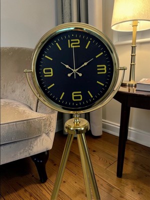 By Nevser Elegance Tripod Gold Ayaklı Saat