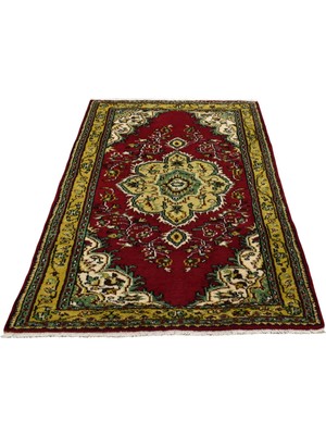 Zehra Abla Halı Yeni El Dokuma Nadir Göbekli Dallı Çiçekli Manisa Yün Halı 7130