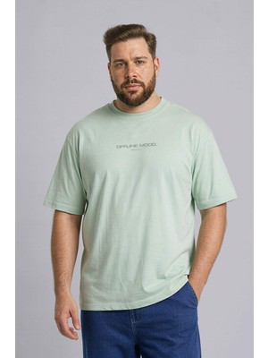 DeFacto Büyük Beden Boxy Fit Baskılı T-shırt H1159AX26SM