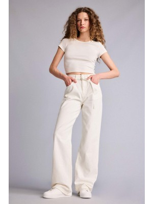 DeFacto Straight Wide Yüksek Bel Uzun Jean Pantolon H1641AX26SM