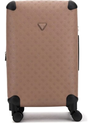 Guess Krem Çekçekli Sert Valiz TWDP7452982