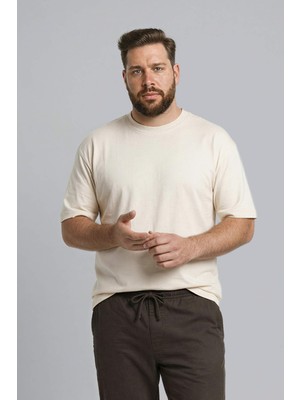 DeFacto Büyük Beden Boxy Fit T-shırt H0997AX26SP