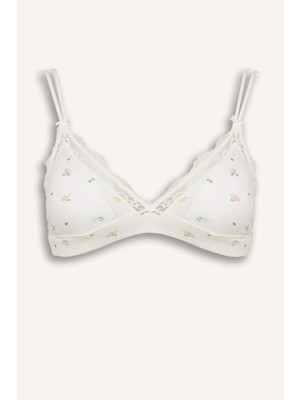 DeFacto Dantel Detaylı Çıkarılabilir Kap Çıkarılabilir Pedli Balensiz BRALET H2427AX26SP