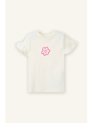 DeFacto Çiçekli Tişört Kız Bebek Z9212A226SM