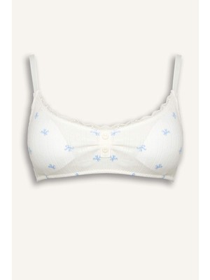 DeFacto Dantel Detaylı Ribana Çıkarılabilir Pedli Balensiz Bralet G6405AX26SP