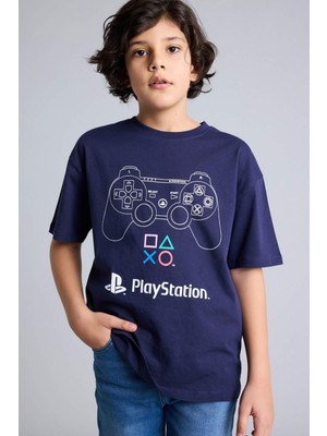 DeFacto %100 Pamuk PlayStation Oversize Tişört Erkek Çocuk G9074A826SM