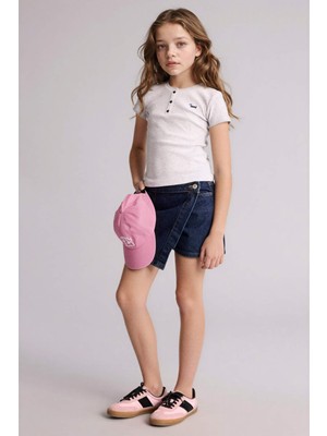 DeFacto Jean Şort Etek Kız Çocuk H3776A826SM