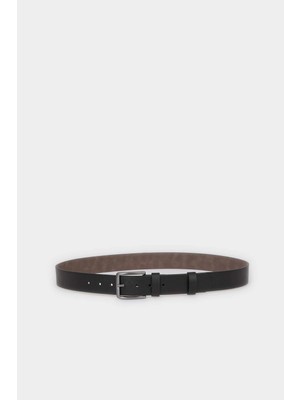 DeFacto Erkek Dikdörtgen Toka Suni Deri Jean KEMERI H5095AXNS