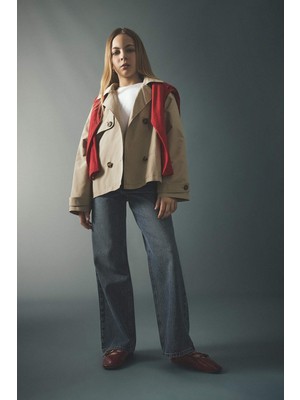 DeFacto Straight Wide Geniş Paça Jean Pantolon Kız Çocuk G4654A826SM