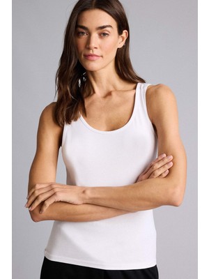 DeFacto Slim Fit Basic Düz Yuvarlak Yaka Atlet I1059AZ26SM