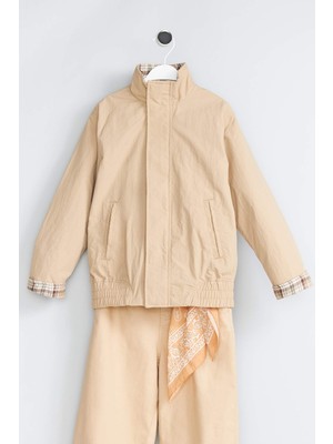 DeFacto Ekose Astar Detaylı Su İtici Mont Erkek Çocuk F6816A826SP