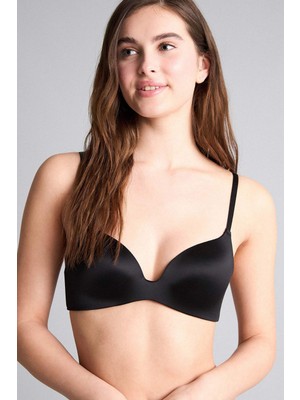 DeFacto Saten Kaplı Yarım Dolgulu Balensiz Tişört Bra F7607AX25WN