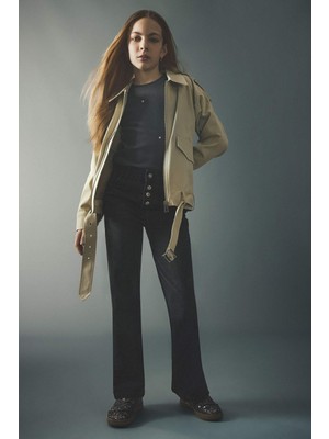 DeFacto Geniş Paça Jean Pantolon Kız Çocuk G9585A826SP