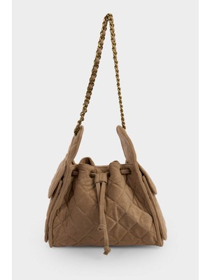 DeFacto Kadın Süet Omuz Çantası G7687AXNS