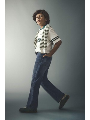 DeFacto Wide Leg Jean Pantolon Erkek Çocuk F8436A826SM