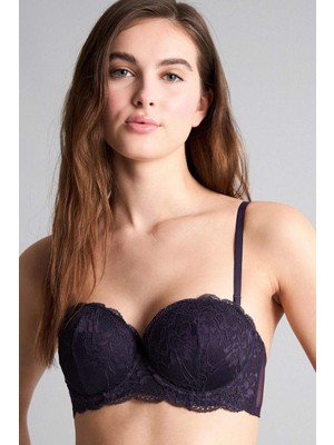 DeFacto Dantel Detaylı Kaplı Yarım Dolgulu Balenli Straplez Sütyen G1181AX26SP