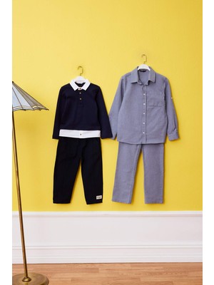 DeFacto Gömlek Yaka Tişört Erkek Bebek D9334A526SP