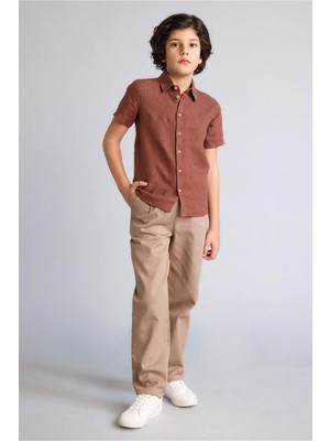 DeFacto Carrot Fıt Standart Paça Gabardin Pantolon Erkek ÇOCUK E2218A826SP