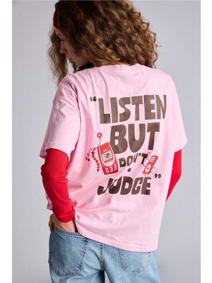 DeFacto Oversize Sırt Baskılı Tişört G2510AX26SP