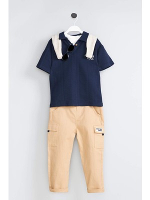 DeFacto Gabardin 2'li Takım Erkek Bebek G7145A526SM